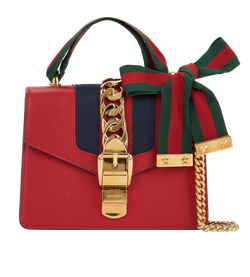Mini Sylvie, Leather, Red, 493075, DB, 2*